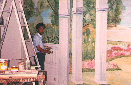 Fresque  l'Hotel NEPTUNE Toamasina - 1990